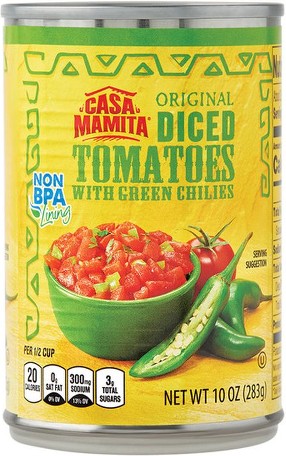 Diced Tomatoes with Green Chilies